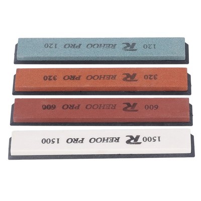 4x Knife Sharpening Stone Fixed Angle Whetstone Knife Sharpener Set 120 320 SET