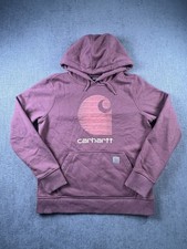 Carhartt Rain Defender Hoodie Women  s M 8-10 Red Work Casual Hiking Outdoors