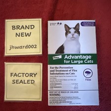 Advantage for Large Cats Over 9 lbs 2 Doses New, Factory Sealed, Ships Free