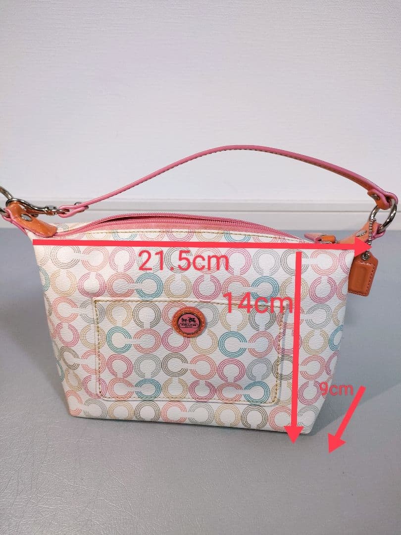 COACH Multi-Color Ring Pattern Accessory Pouch Se… - image 1