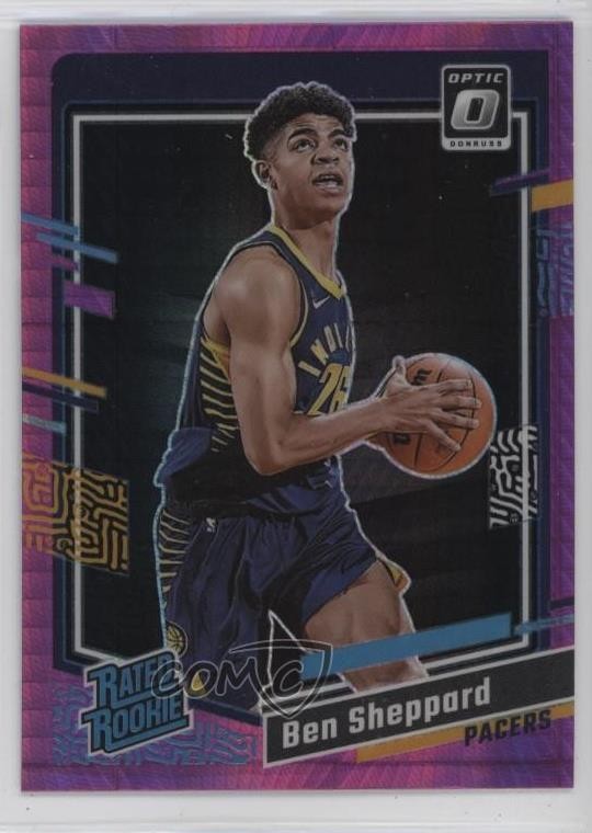 2023 Panini Donruss Optic Rated Rookie Pink Hyper Prizm Ben Sheppard #221 1r05