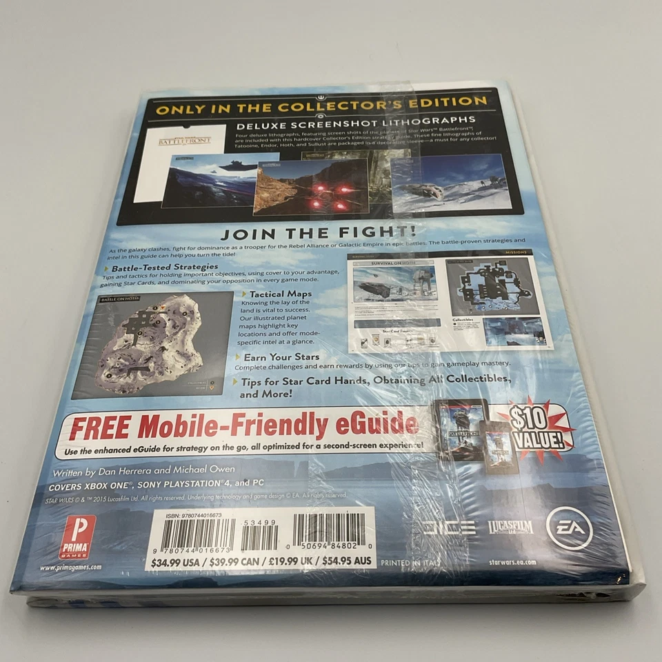 NEW SEALED STAR WARS BATTLEFRONT COLLECTOR'S Edition STRATEGY GUIDE Hard Book - Image 2 of 2