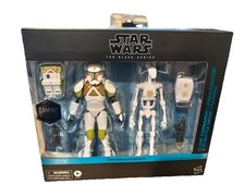 Star Wars  Battlefront II Black Series Clone Commando & B1 Battle Droid DMG BOX