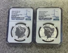 2023 S Morgan & Peace Silver Dollar $1 Proof Set NGC PF70 Reverse Set