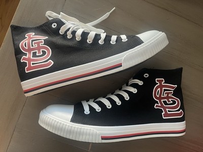 St. Louis Cardinals FOCO Big Logo High Top Canvas Shoes NIB Men s 10