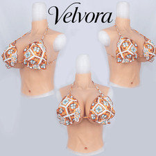 Realistic B-H Cup Silicone Breast Forms Breast Plate Fake Boobs For Crossdresser