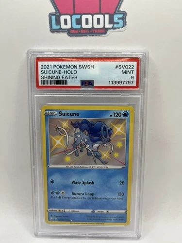 2021 Pokemon SWSH Suicune Holo Shining Fates #SV022 PSA 9 MINT