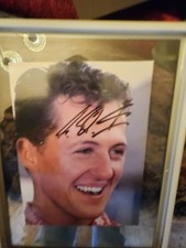 2 Signierte Postkarten Von Michael Schumacher Mit Original Autogramm