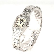 Authentic Cartier Santos de Cartier SM WG/D WF9003Y8 WG Quartz #270-004-243-9575 2