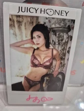 JUICY HONEY PLUS #27 Suzume Mino Cheki Photo Autograph Signed Japan AV idol 