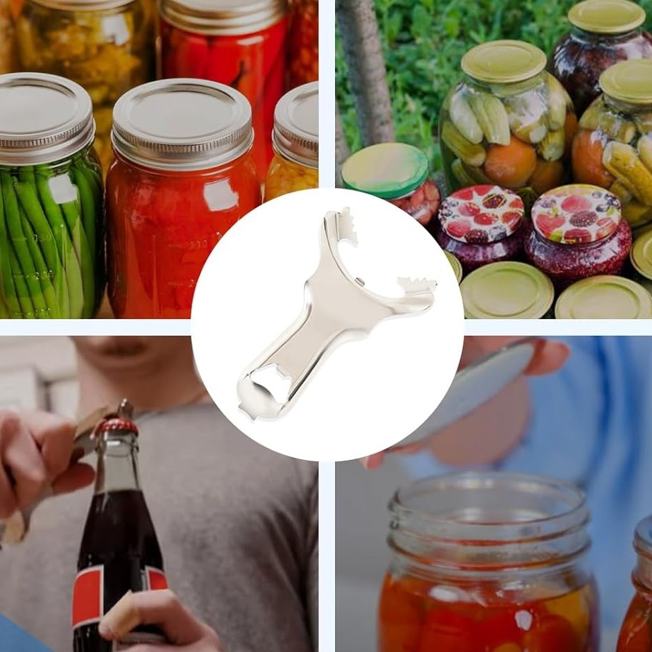 For Mason Jar Opener - Grip Manual Handheld Lid Remover for 