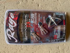 Rage Hypodermic NC No Collar mechanical Broadheads 100 Grain  2+" Cut