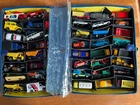 MATCHBOX COLLECTORS CASE & LOT of CARS TRUCKS VINTAGE LESNEY