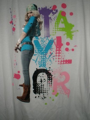 VTG 2004 TAYLOR SWIFT L.E.I. T SHIRT WOMENS JUNIOR XL 15/17 CONCERT TOUR NWT