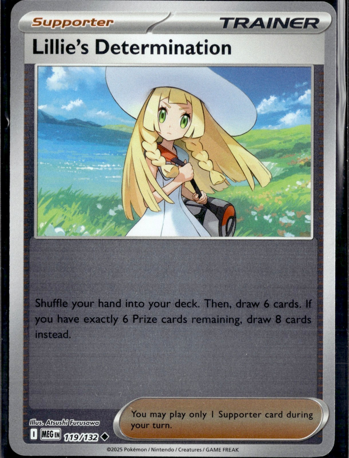 Lillie's Determination 119/132 Uncommon ME01: Mega Evolution Pokemon TCG - NM