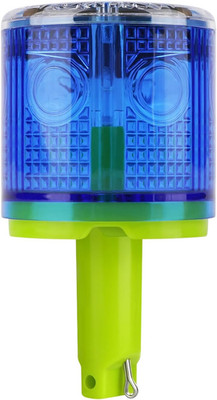 Super Bright Blue Solar Strobe Light - 360° Waterproof for Traffic & Marine