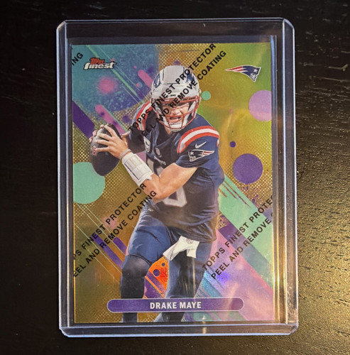 Drake Maye [Gold Refractor] #62 2024 Topps Finest card