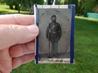 US CIVIL WAR 1/6 PLATE TINTYPE OF AN ID'D  SOLDIER W/ RIFLE & BAYONET - 173RD PA