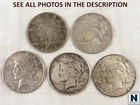 NobleSpirit Desirable 5x Mixed Date Silver Peace Dollar Lot Circulated