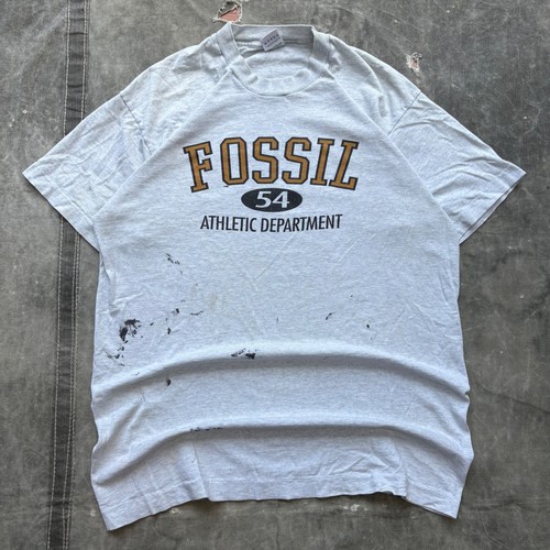 Vintage 90s Fossil Fashion Distressed Paint Splatter Shirt