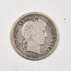 1893 BARBER DIME ~ BOLD VG!