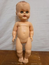 Sunny Tears Babee-Bee Doll W/ Sleep Eyes 15" The Sun Rubber Co. 1950s Vintage 