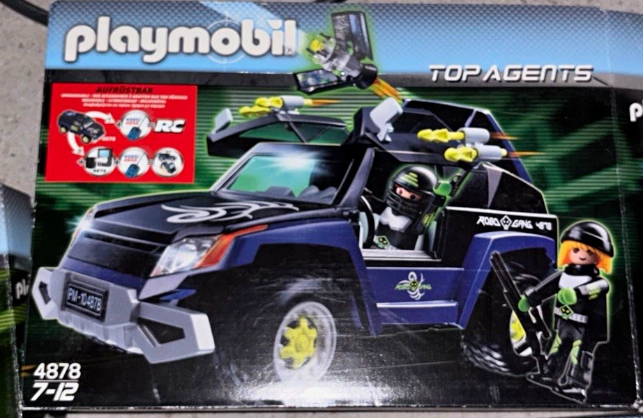 Playmobil Top Agents Agentenfahrzeug Auto Set 4878 Alter 5-7 Jahre