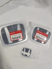 GENUINE AUDM 3PCS BLACK FRONT REAR STEERING BADGE EMBLEM CIVIC SEDAN 2016-21 NEW