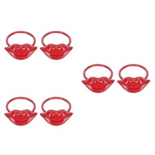 6 pcs Valentine's Day Lip Shaped Napkin Rings Dining Table Napkin Rings