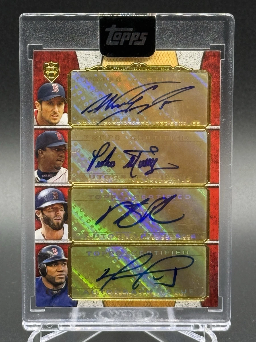 Topps Dustin Pedroia Autographed Baseball Sports Trading Cards