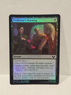 Professor's Warning Strixhaven: School of Mages Foil