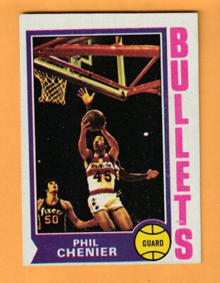 Phil Chenier Washington Bullets 1974-75 Topps #165 California Golden Bears 5Y