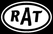 "Rat" STP Style VYNIL Decal for Hot Rods, Rat Rods, Gassers, Street Rods