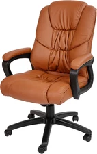 Fundamentals Big & Tall Swivel Leathersoft Office and Gaming Chair, Ergonomic Ch