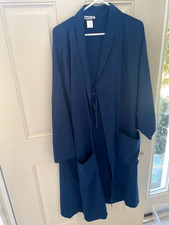 Magellan Travel Gear Navy Blue Midi Coat