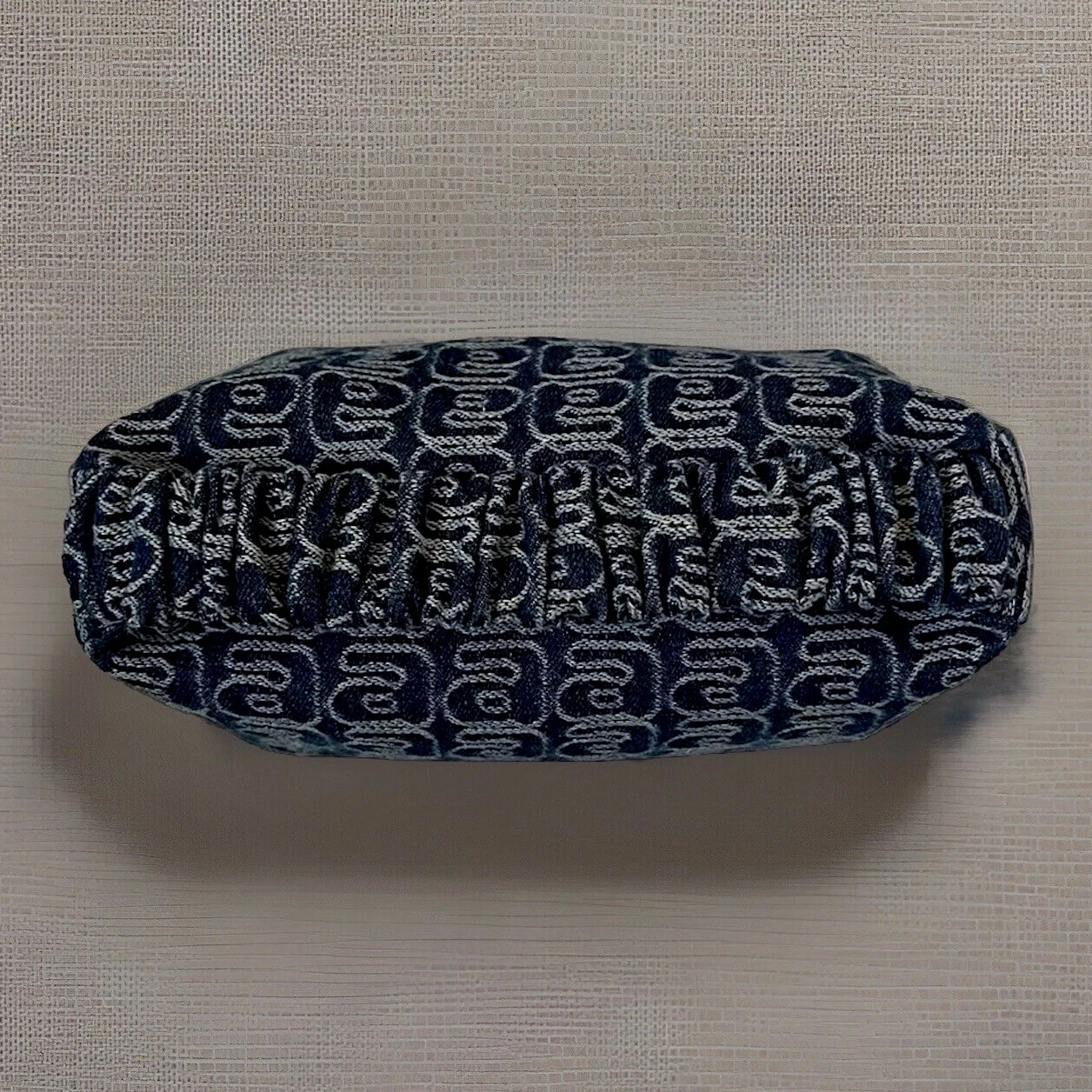 Borsa piccola Alexander Wang Scrunchie in denim jacquard