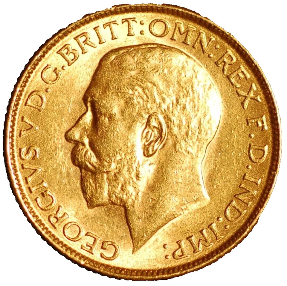 India Bombei George V Gold Sovereign 1918 I KM#A525 11463 - Image 3 of 3