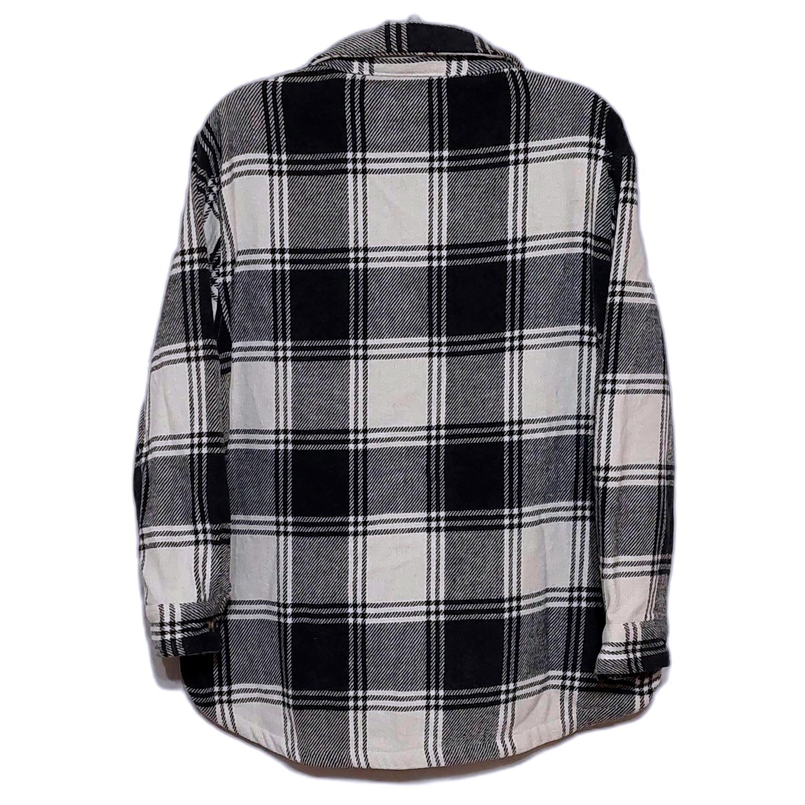 MEMBERS MARK BUTTON DOWN OVERSIZED PLAID SHACKET … - image 6