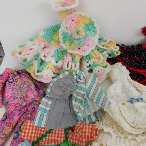 VTG Barbie / Doll Homemade Crochet Knit Sewn Wedding Dress Pants Outfits Lot - Picture 2 of 21