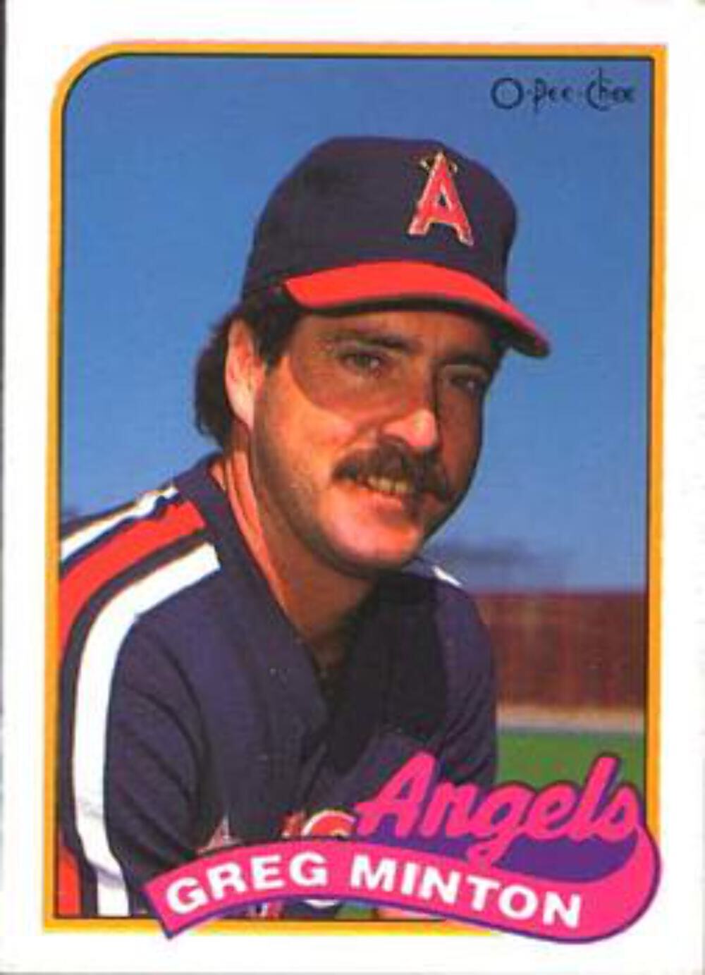 #306 Greg Minton - California Angels - 1989 O-Pee-Chee Baseball