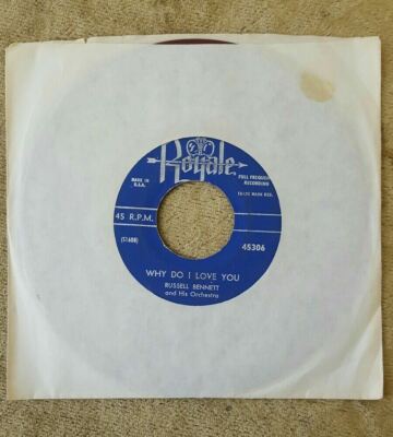 RUSSELL BENNETT You Are Love/Why Do I Love You 7'' 45RPM ROYALE Red Vinyl 45306
