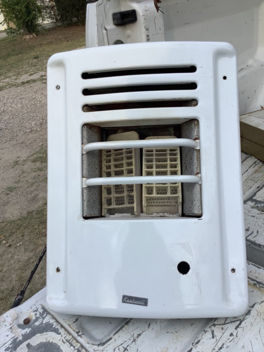 Old Wall Heater Vintage Porcelain Enamel KOOLWALL 8000 Btu Natural