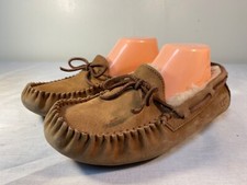 UGG Dakota Moccasin Slippers Women's Brown Leather Insulated - US 8