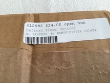 412982 Fantech Dehumidifier Defrost Timer Control Bin1 2025