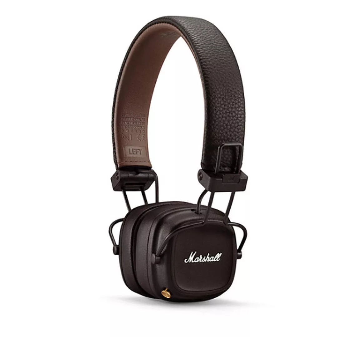 MARSHALL MAJOR IV HEADPHONES BROWN Bluetooth USB C 7340055388665