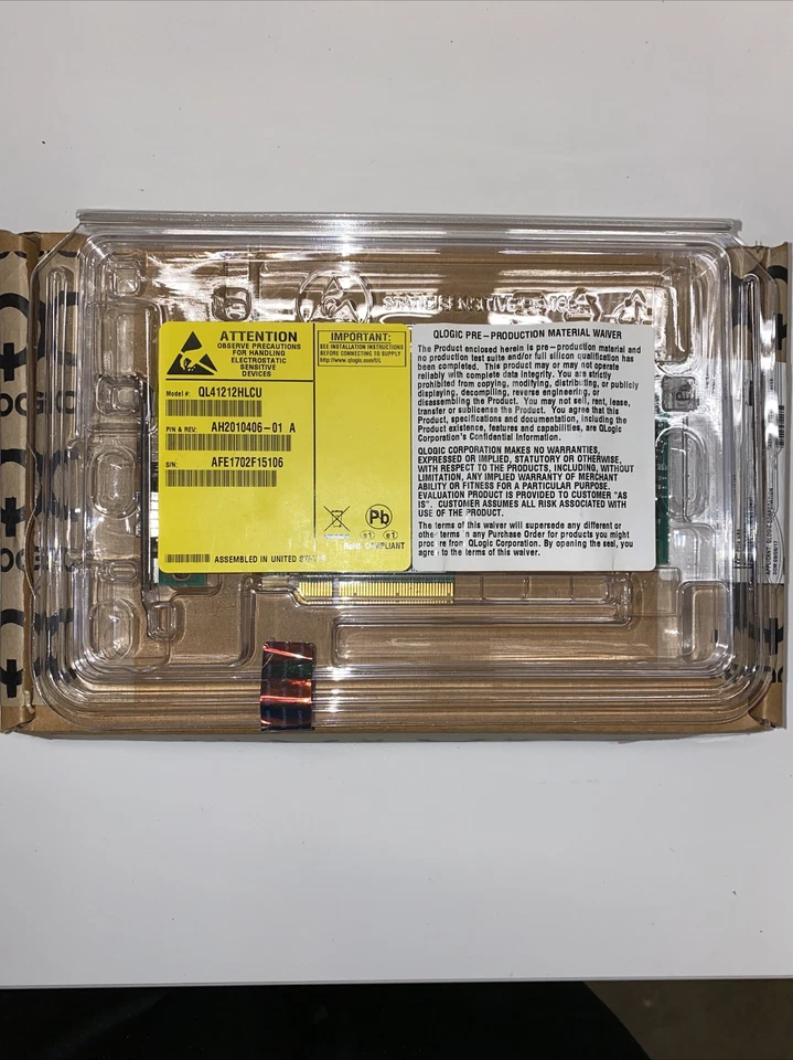 Dell QLogic QL45212HLCU-DE Dual Port 25GB PCIe Network LP Card P/N:AH2010406-01 - Image 2 of 4