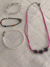 Little Girls Jewelry - 1 Necklace And 3 Bracelets
