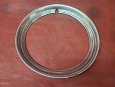 Dodge 15 Stainless Steel Chrome Hot Rod Ribbed Trim Rings Beauty Rings Single