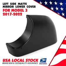 Fit For Tesla Model 3 Left Side Wing Door Mirror Cover Holder Lower Tray Black