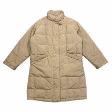 Fay Women's Padded Puffer Coat | Vintage High End Designer Medium Beige Vtg